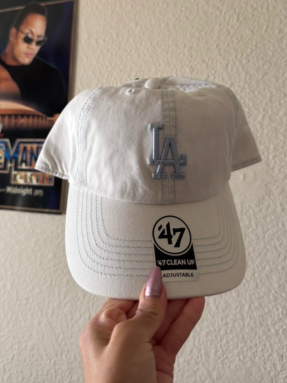 '47 White and Black Branded Cap Interior Labels
